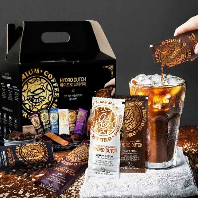 하이드로더치커피 콜드브루 30ml 4종 x 25p 100팩 선물 세트, 수프리모 + 블렌딩 + 브라질 세하도 + 에티오피아 예가체프, 1세트