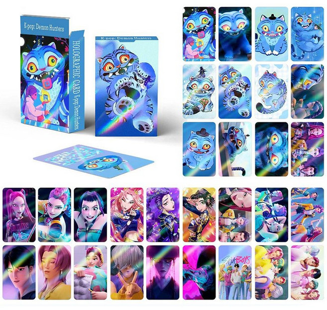 케이팝 데몬 헌터스 카드 세트 최신판 중복없는 풀세트 포토카드 DIY 명절 선물용, Derpy 더피 30pcs, 1개