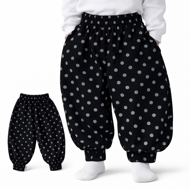 알라딘 배기핏 코듀로이 팬츠 디자인 밴딩(고무줄) 있음