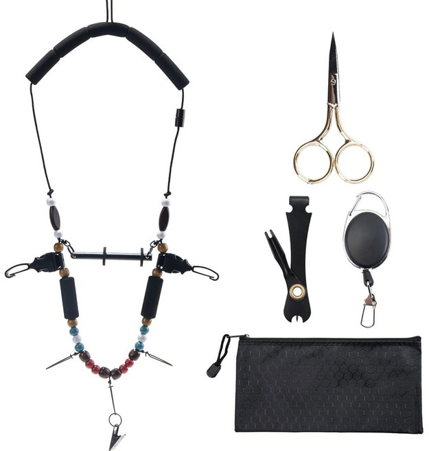 고투어 플라이 낚시 랜야드 경량 EVA 폼 넥 스트랩 액세서리가 포함된 도구 출시, 1개