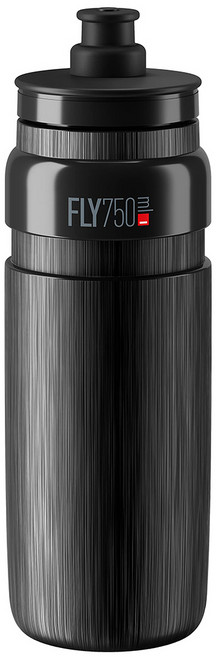 엘리트 플라이 텍스 자전거 물통, 블랙, 750ml, 1개