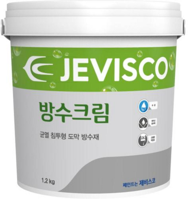강남제비스코 방수크림 방수크림 투명 (1.2kg), 1개