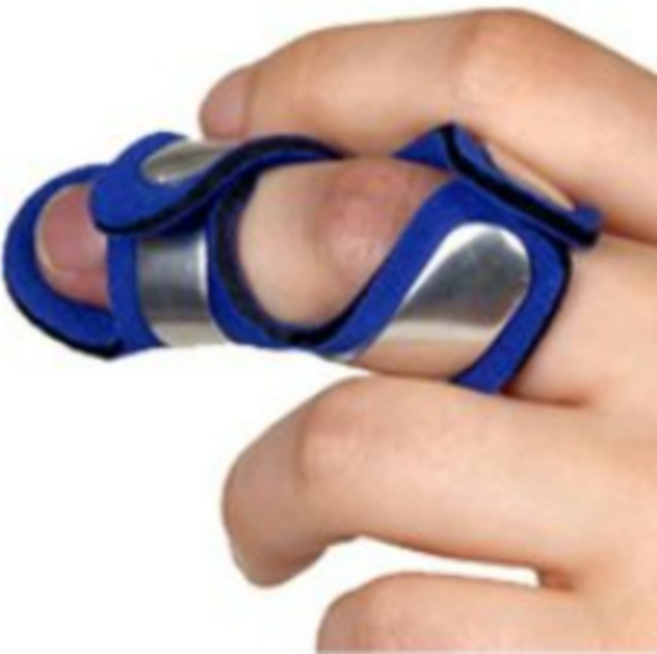 디앤비 알루미늄 손가락보호대 / 6개, 파란색, 1박스, 8A(손가락둘레 약 5cm)