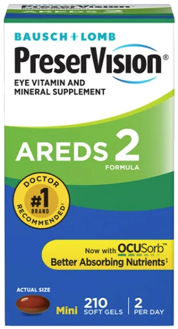 바슈롬 프리저비전 AREDS 2 포뮬러 소프트젤, 1개, 210정 - 쿠팡