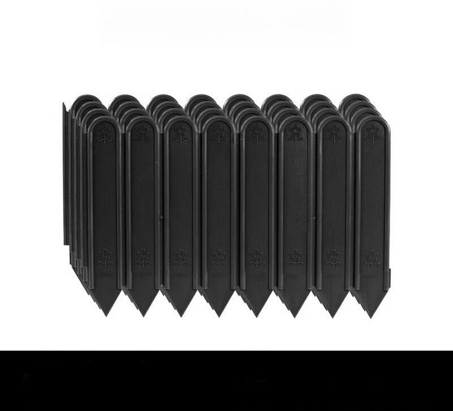 cha 화단경계목 화단꾸미기 정원울타리, 1개, [4팩] 나이트블랙 1.6m x 27cm