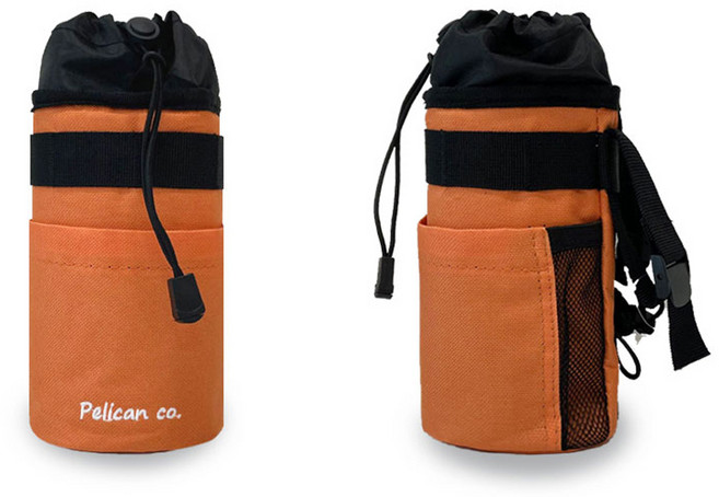 NB 브롬톤 자전거 미니벨로 핸들바 프론트 스템백 가방, 1개, 오렌지