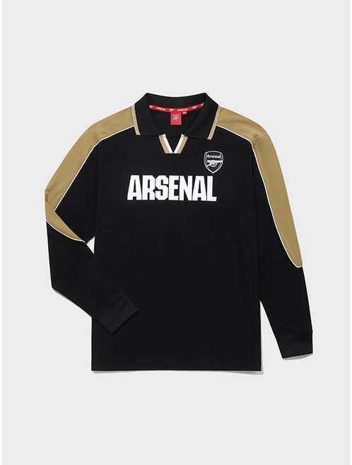 풋볼스탠다드 아스날 빅로고 카라 유니폼 롱슬리브 블랙