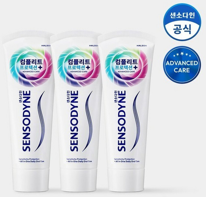 컴플리트 프로텍션 플러스 치약 100g x3개, 1개
