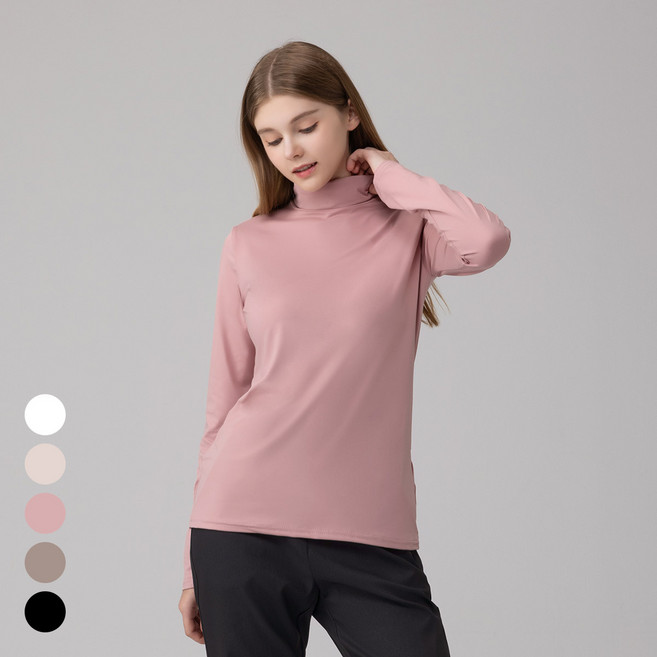 에버라스트 여성 목폴라 터틀넥 폴라티