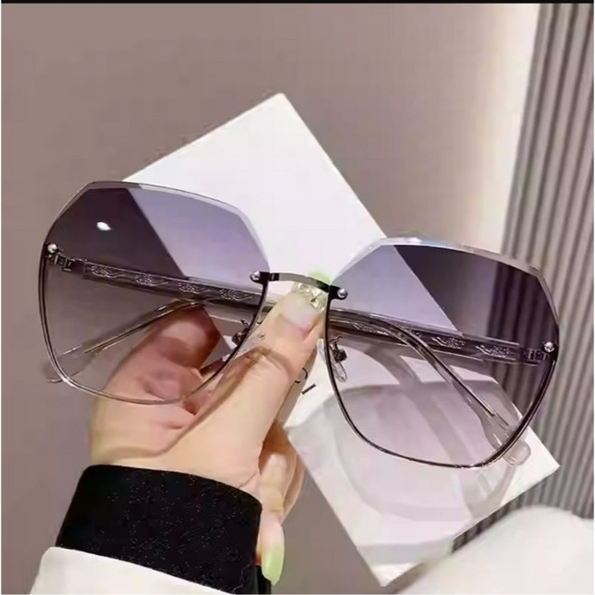 時尚漸層無框太陽眼鏡 女款墨鏡 74281