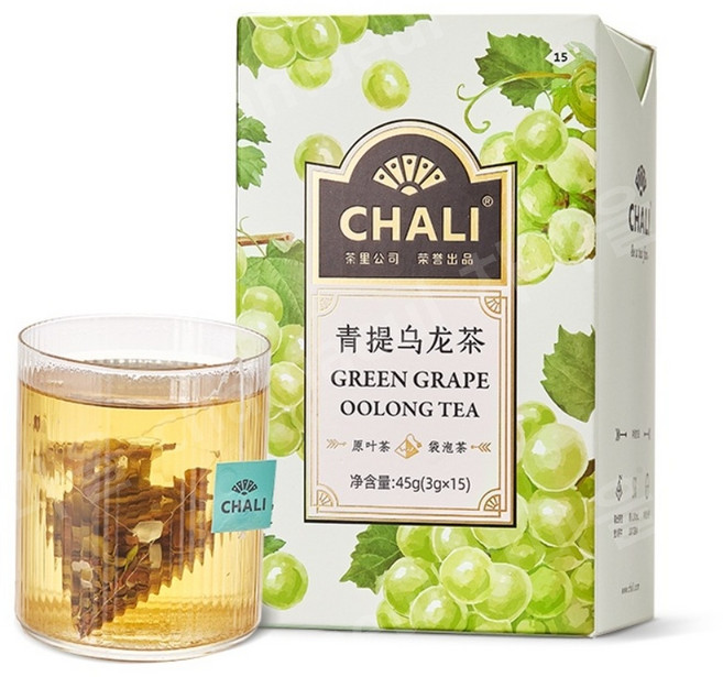 CHALI 복숭아 우롱 코코넛 과일 차 조합 콜드 브루 가능, 1개, 45g