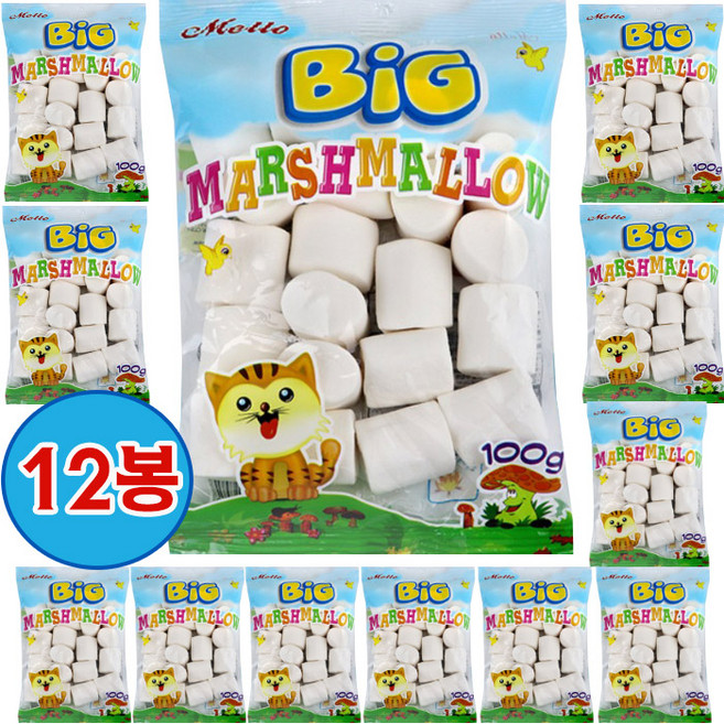 Mello 머쉬멜로우 빅, 100g, 12개