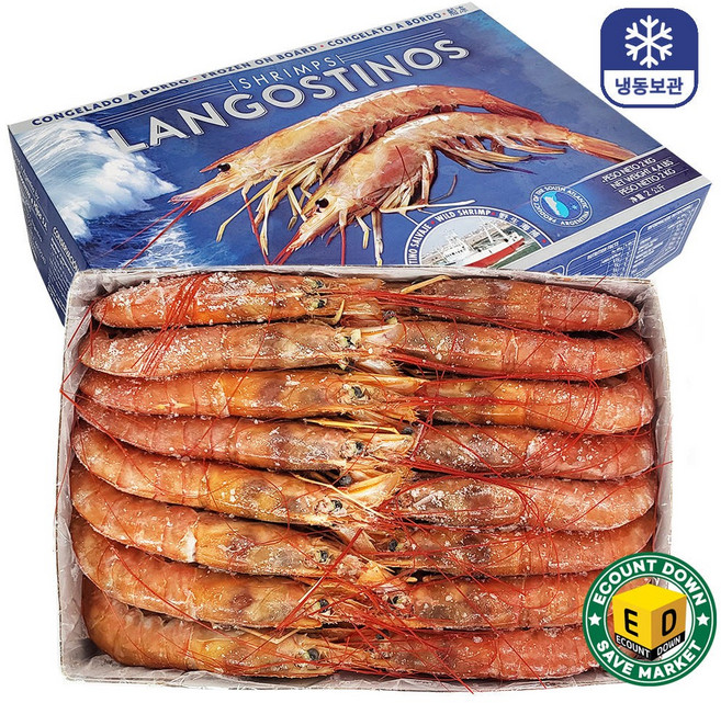 아르헨티나 붉은새우 홍새우 2kg 대/특대 냉동생새우, 2.아르헨티나홍새우 2kg_특대(L1), 1개, 2.아르헨티나홍새우 2kg 특대(L1)