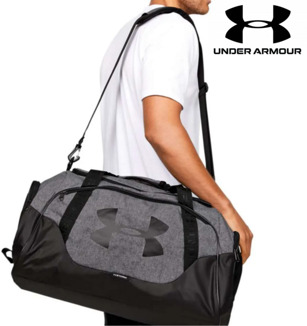 언더아머 언디나이어블 3.0 MD 더플백 운동 헬스 가방 런닝가방 축구가방 크로스핏가방 농구가방 운동가방 1300213-042, 그레이(042), 1개