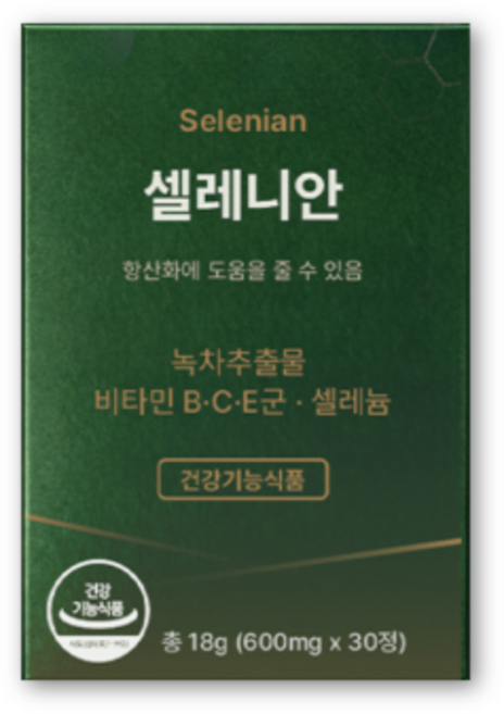 이너디셋 셀레니안 면역 항산화 셀레늄 홍삼 카테킨, 1박스, 30정