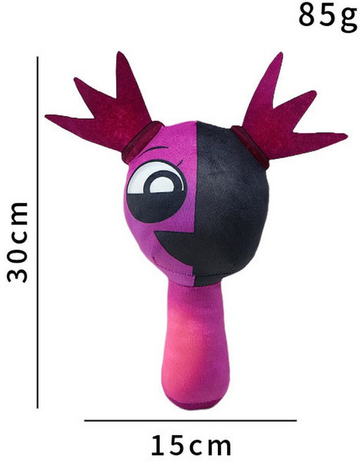 Sprunki 봉제 장난감 공포 웬다 오렌 래디 재미있는 봇 비네리아 그레이 스프런키 인크레디박스 크리스마스 선물, 30cm 1, 1개