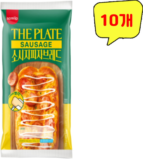 삽립)소시지피자브레드, 10개, 115g
