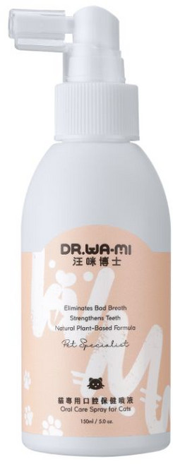 汪咪博士 Healthcare 寵物口腔保健噴液 貓用 150ml 免刷牙 植物性配方 全食品級成分, 1個