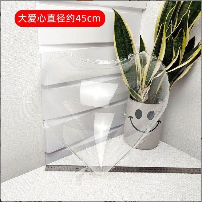 透明愛心波波球 DIY裝飾氣球, 1個, 透明-愛心波波