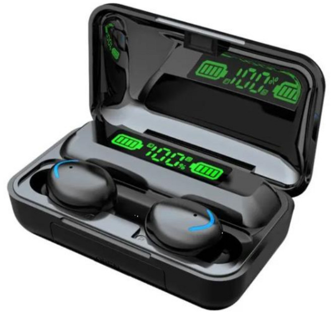 비레인컴퍼니 소음 감소 헤드폰 무선 블루투스 이어폰 TWS LED 디스플레이 양방향 헤드셋 방수 HD 통화 소음 감소, 화이트