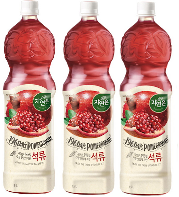 자연은 석류 주스, 1.5L, 3개