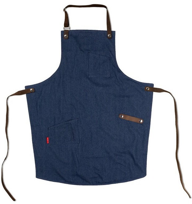 Saint Anthony Industries THE SERGEANT 咖啡師 丹寧布職人圍裙, 1個, Classic Denim Blue