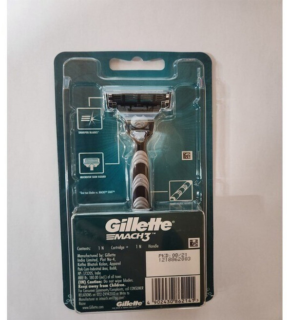 질레트 마하3 면도기 정품 마하3, 1개, 면도기, 면도날