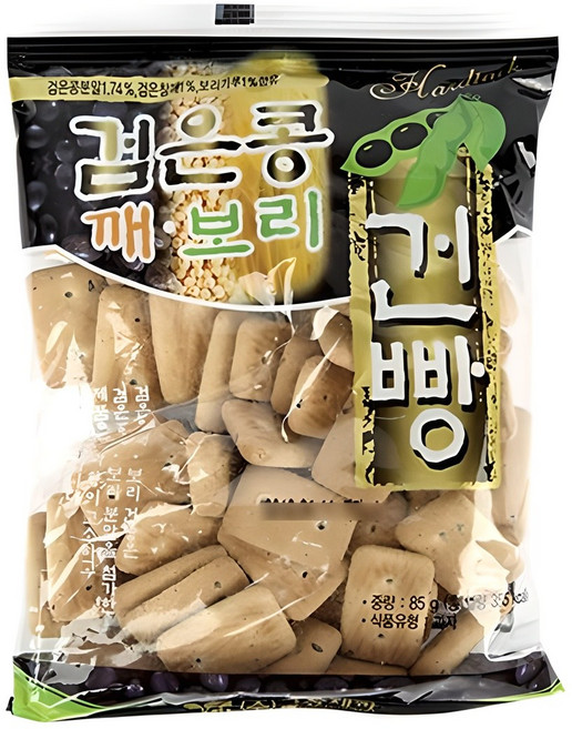 금풍제과 검은콩 깨 보리 건빵, 75g, 30개