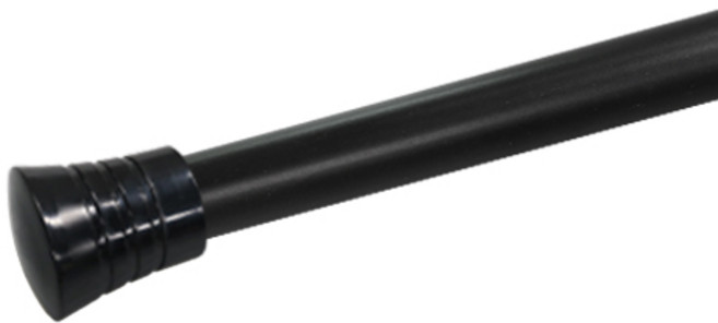 한국레일갤럭시 25mm 네오 커튼봉 커텐봉, 블랙