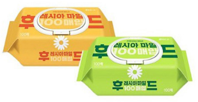 [쌍용제지] 물티슈 후레지아 (100매), 1개