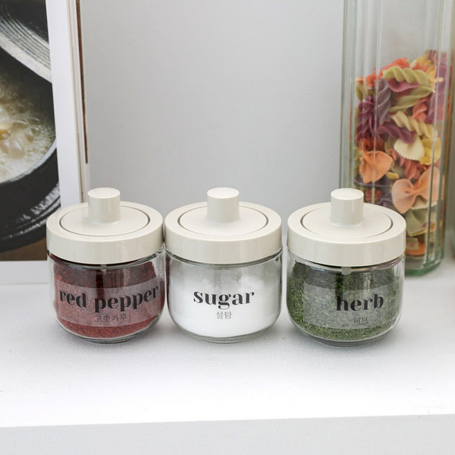 클레로 밀폐 스푼일체형 조미료통 3p, 스푼형 3p(1+1+1) 세트