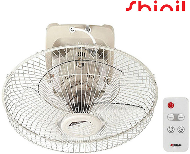 신일 국내생산 리모컨 천장형 선풍기 16인치 40cm 저소음 공기순환 식당용, 신일 천장형 선풍기(SIF-16CSR)