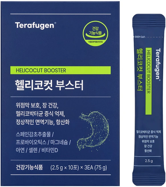 테라퓨젠 헬리코컷 부스터, 75g, 1박스 - 쿠팡