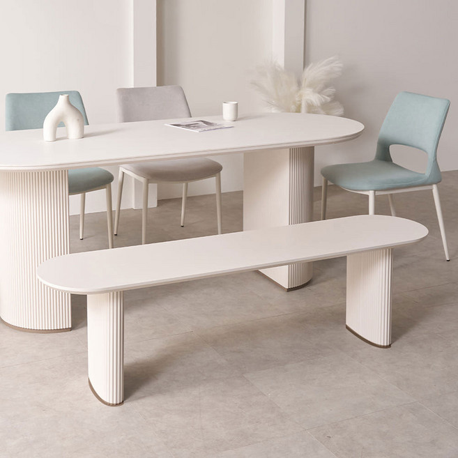 템바보드 긴 벤치의자 인테리어 식탁의자 1600, 템바보드 벤치의자 1600