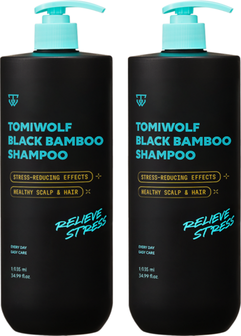 토미울프 단 1회 사용 두피 노폐물 비듬 95% 개선 임상 탈모 샴푸 애플머스크향, 2개, 1.035L