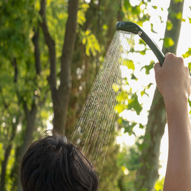 엘리펌프 DP-55SH 샤워맨 휴대용 캠핑 간이 샤워기, 1세트, 혼합색상