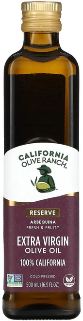 California Olive Ranch 100% 캘리포니아 엑스트라 버진 올리브 오일 아베퀴나 종 500ml 1팩, 1개 - 쿠팡