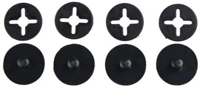 마라톤 배번호 고정 레이스 빕 버튼 (4개 1세트)