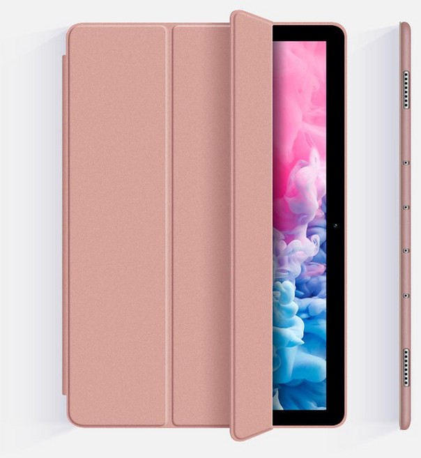 Huawei MatePad Air 11.5 X8 Pro X9 PU 가죽 스탠드 커버 10.8 V6 V7 V8 T10 M5 Lite 케이스, [07] Mediapad M5 Lite 10, 1개, 05 RoseGold