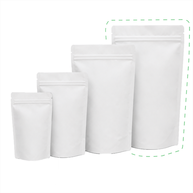 커피봉투/원두봉투/원두봉투/무광 화이트 지퍼스탠드 1kg 50장, 1개, 무광 화이트 지퍼스탠드 1kg 50장