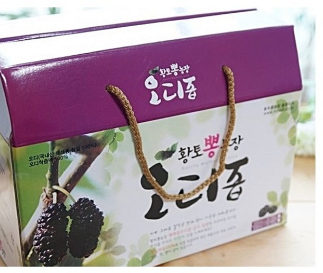 황토뽕농장 100% 진한오디즙 100ml, 55개