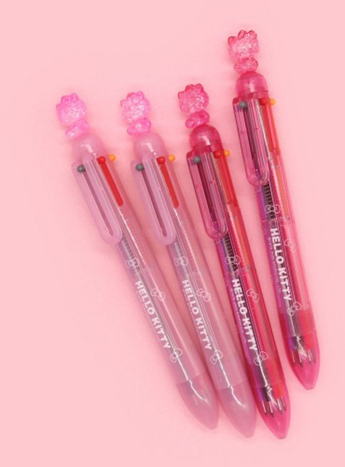 헬로키티 멀티펜 산리오 클래식 6in1 볼펜 선물 필기도구 신학기 시험공부 수험생 공시생, 랜덤