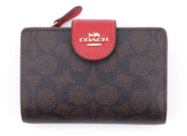 3위 - 코치 코너 지퍼 지갑 CW786IM, 1-red, 13X8.5CM