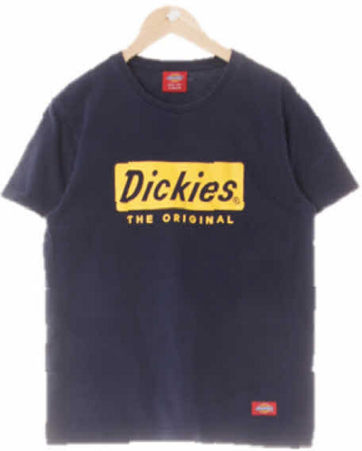 8234 디키즈 네이비 프린팅 면혼방 빅로고라운드넥반팔티 [SM]