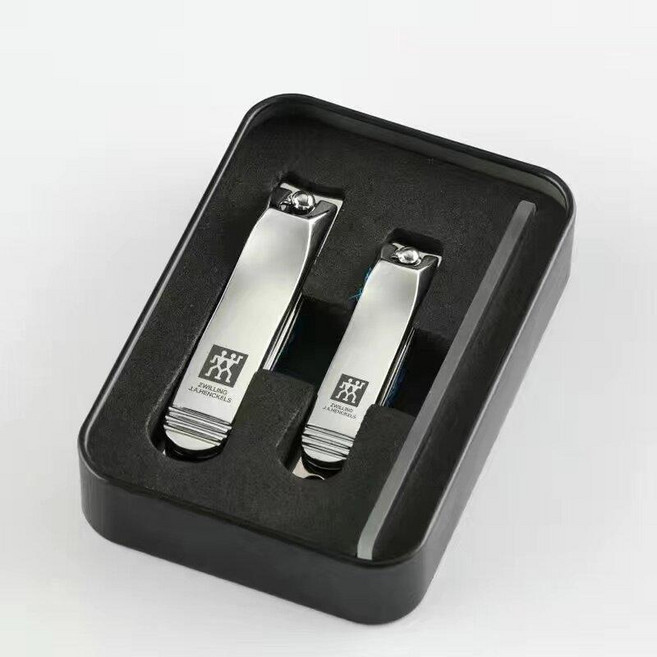 독일 손톱깎이 세트 키트 페디 네일 셰프 칼 칼갈이 쌍둥이 프로 즈빌링, 1개, 3선 대형+소형+글로시 파일