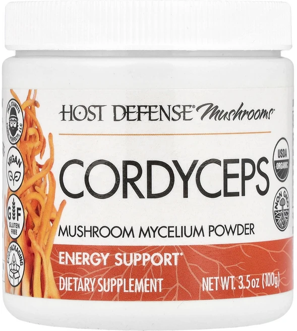 Host Defense Mushrooms™ Cordyceps Mushroom Mycelium Powder 3.5 oz (100 g), 100g, 1 - 쿠팡