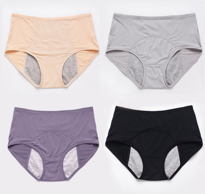 온드레 여성용 빅사이즈 샘방지 위생팬티 4매