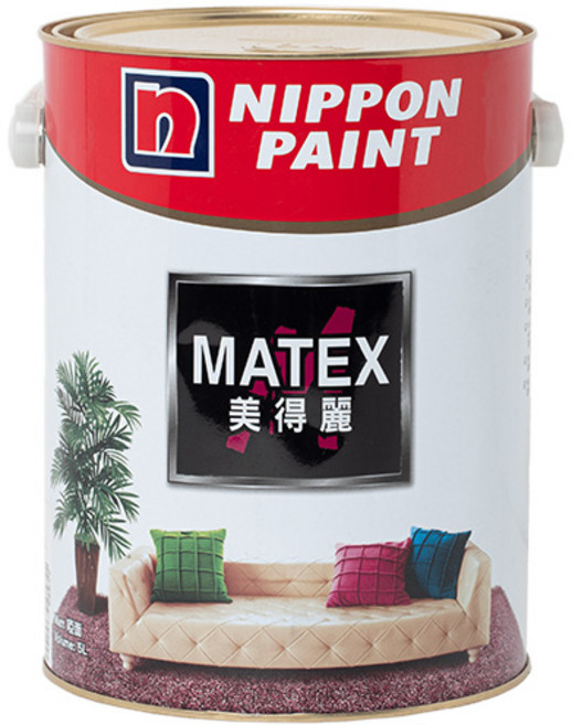 NIPPON PAINT 立邦 Matex 美得麗 平光內牆乳膠漆 5公升, 黑色, 1個, 5L