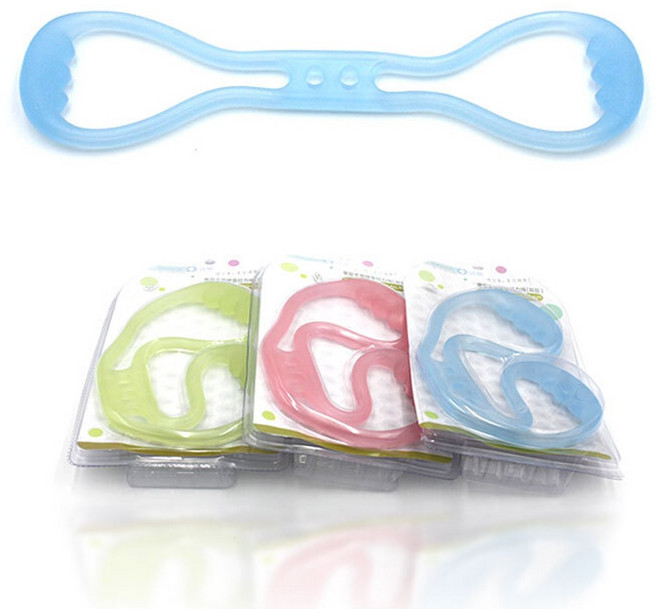 골든트리 손잡이형 실리콘 스트레칭 밴드 요가 헬스 근력밴드 튜빙밴드, 랜덤색상(추가/변경), 1개