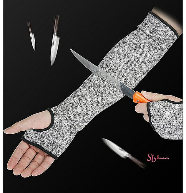 방검토시 보호 절단 칼베임 정육 방지 장갑 잘림 손 손보호zby951, 1개